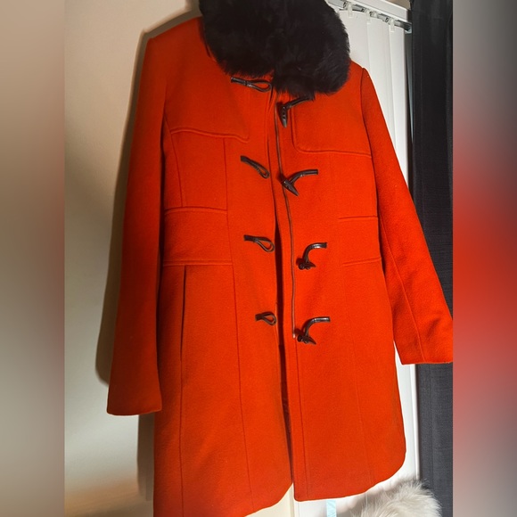 Banana Republic Jackets & Blazers - Banana republic orange coat, removeable collar